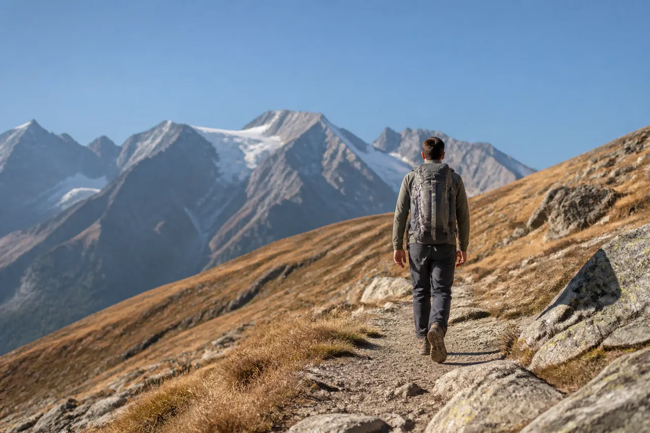 Marcher 20 km par jour en randonnée sur sentier de montagne